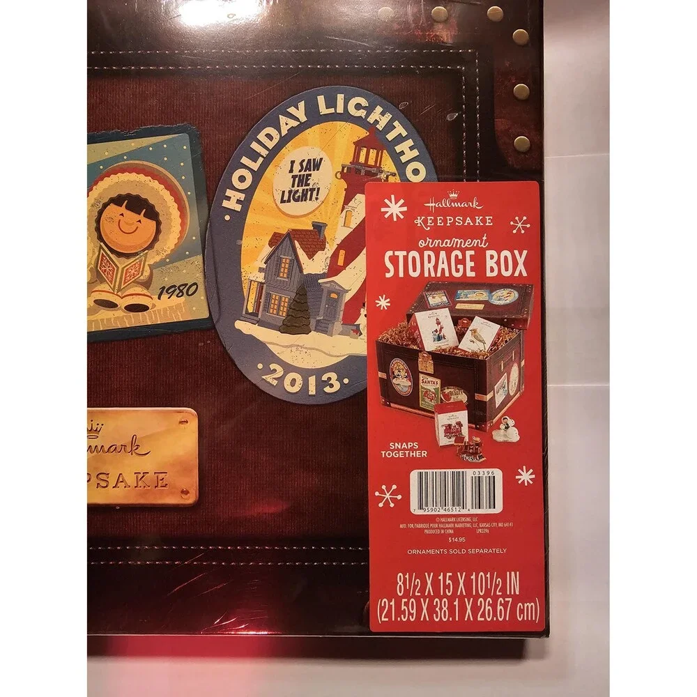 Vintage Hallmark Keepsake Christmas Ornament Storage Pop Up Box Unique Rare